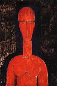 Amedeo Modigliani Red Bust Germany oil painting art